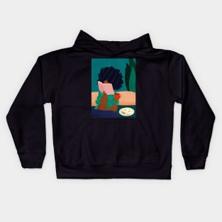 Books and Coffee Kids Hoodie